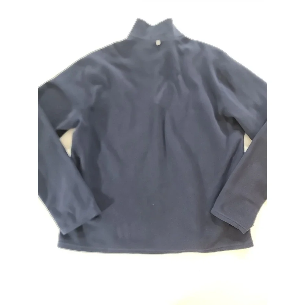Polo Ralph Lauren Performance Fleece 1/4 Zip Pullover Navy Blue‎ Yellow Men's L